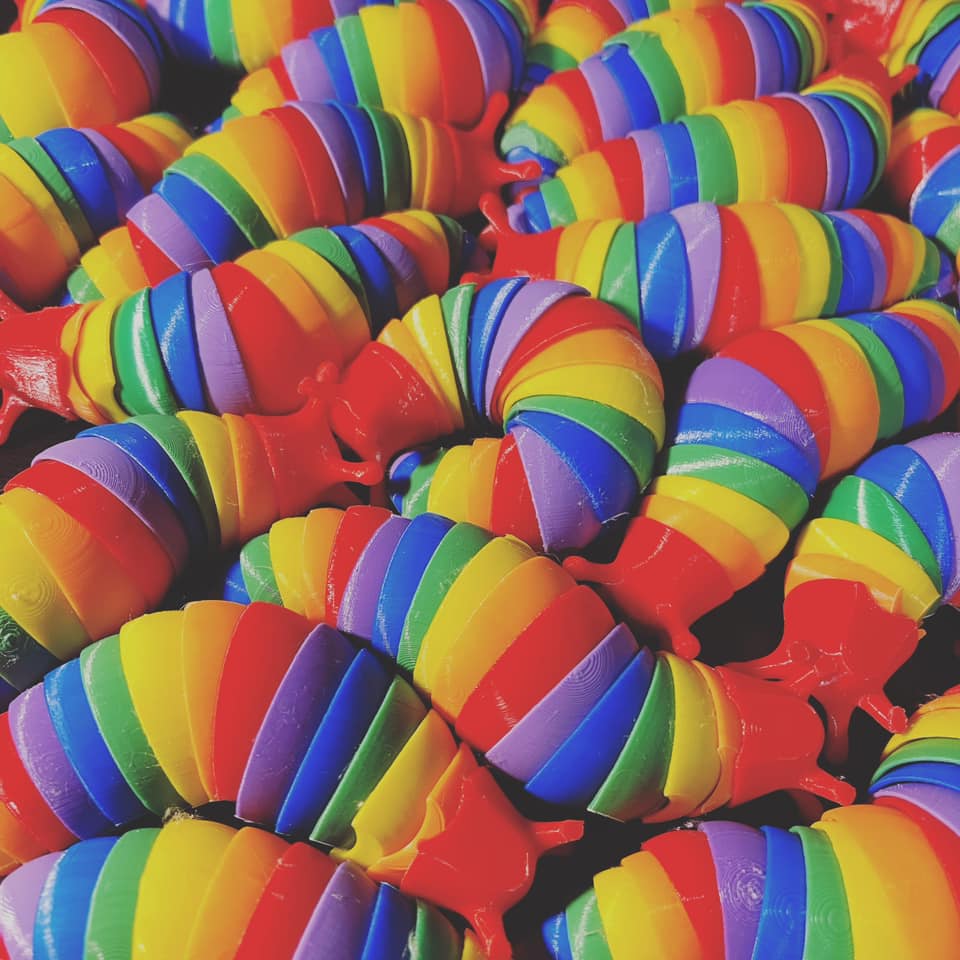 Picture of 3D Printed Rainbow Slugs