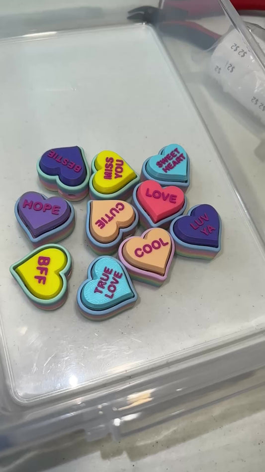 Valentine Conversation Heart Fidget Clickers