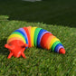 3D Printed Rainbow Fidget Slug