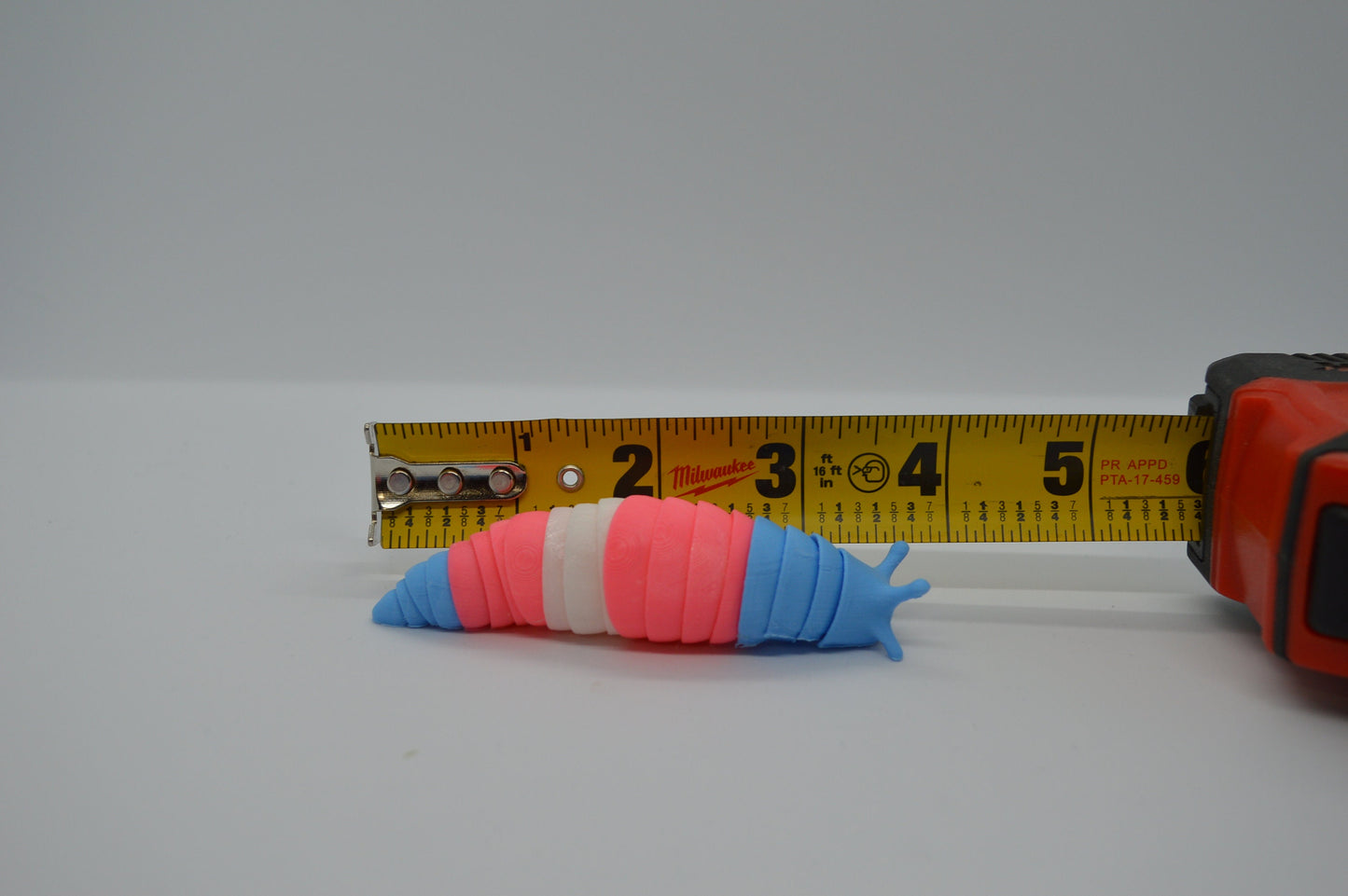 Trans Flag Pride Slug 3D Printed Pink White Blue