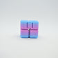 3D Printed Cotton Candy Colored Filament Infinity Fidget Cube Brain Focus