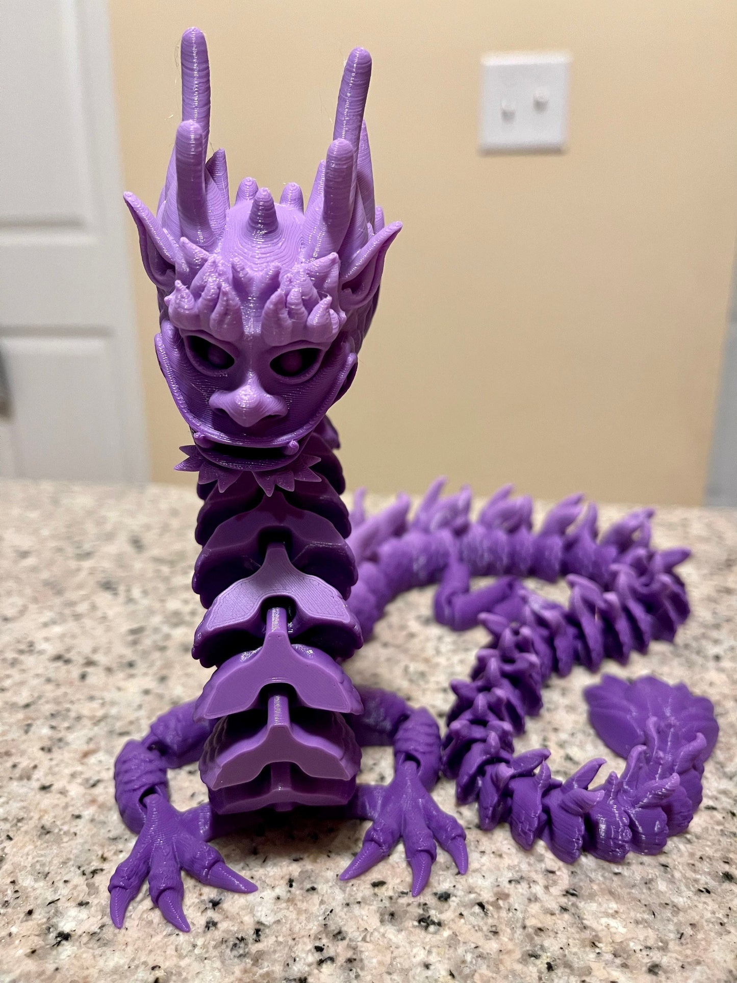 Flexi Articulated 3D Printed Purple Transition (dark to light)